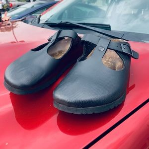 Birkenstock Papillio Frankfurt Mules Size 10womens Black Maryjane